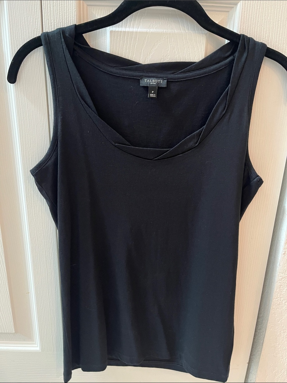 Talbots Black Scoop Neck Tank